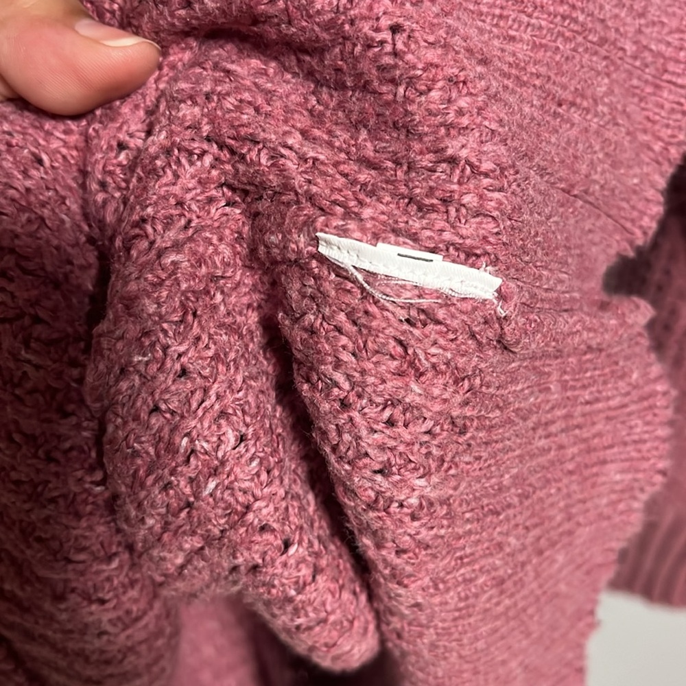 American Eagle Outfitters Waffle Knit Crew Sweater XS Oversized - Picture 5 of 7